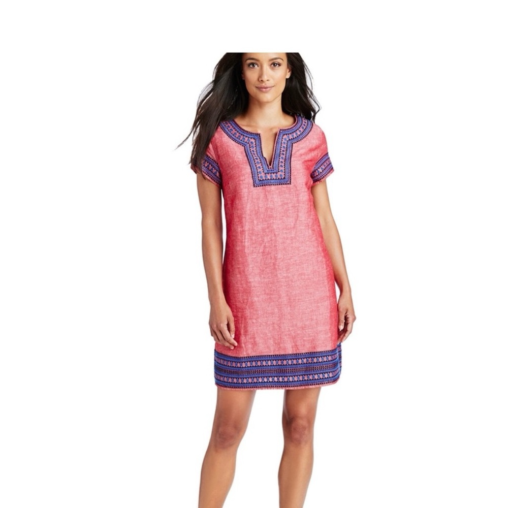 Vinyard Vines Red Boho Linen / Cotton Sz 12
